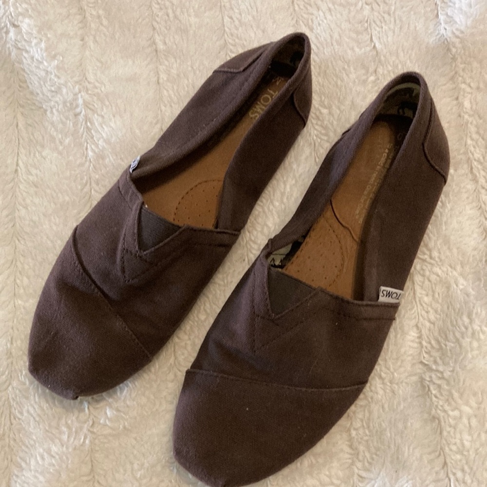 Mens Toms size10 brown